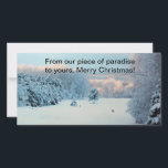 Cartes Pour Fêtes Annuelles Winter Wonderland<br><div class="desc">Un matin d'hiver parfait aux U.P.</div>