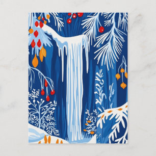 Cartes Pour Fêtes Annuelles Winter Wonderland, Frozen Fall, Christmas folk art