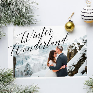 Cartes Pour Fêtes Annuelles Winter Wonderland   Minimaliste photo des nouveaux