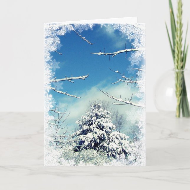 Cartes Pour Fêtes Annuelles Winter Wonderland Noël (Devant)