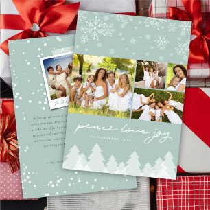 Cartes Pour Fêtes Annuelles Winter Wonderland Snowflakes Happy Holidays Photo