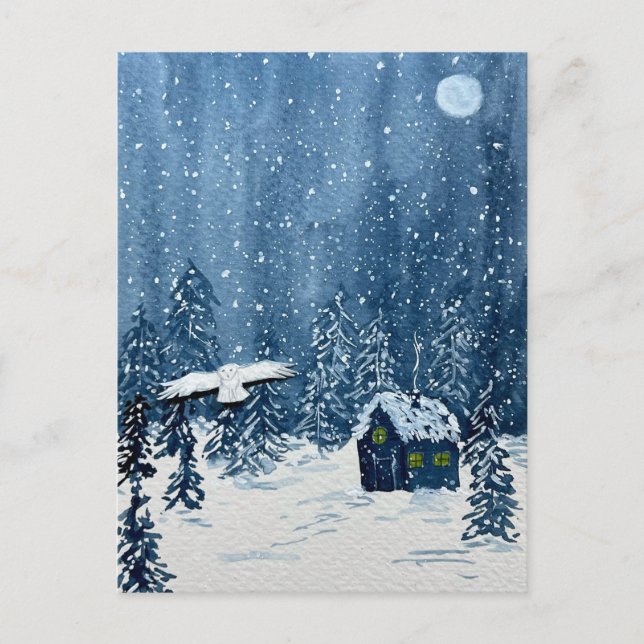Cartes Pour Fêtes Annuelles Winter Woodland Wonderland (Devant)