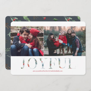 Cartes Pour Fêtes Annuelles Wintry Wonderland Noël Vacances 2 Photo