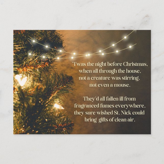 Cartes Pour Fêtes Annuelles Wish for Clean Air (Devant)