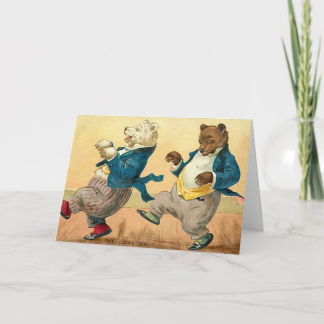 Cartes Pour Fêtes Annuelles Wishes de Dancing Bears (Devant)