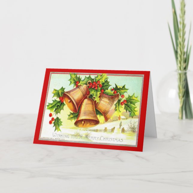Cartes Pour Fêtes Annuelles Wishing You a Merry Christmas (Devant)