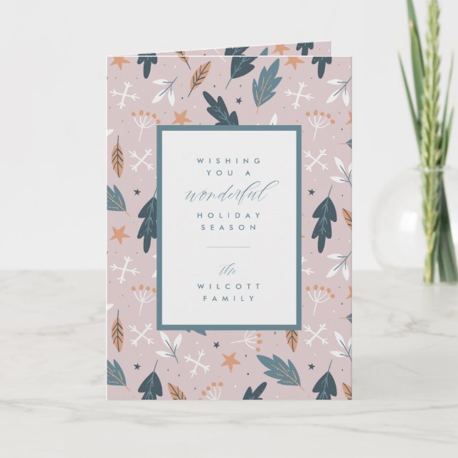 Cartes Pour Fêtes Annuelles WISHING YOU A WONDERFUL HOLIDAY | Add Your Photo (Devant)