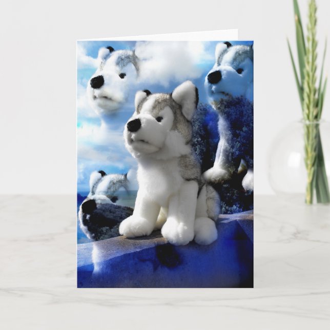 Cartes Pour Fêtes Annuelles Wolf Spirits (Devant)