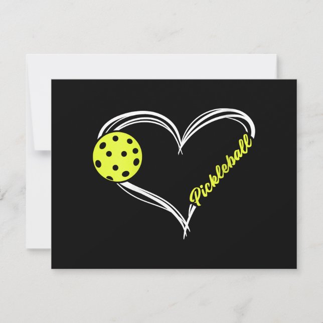 Cartes Pour Fêtes Annuelles Womens Love Pickleball - mignon match de picklebal (Devant)