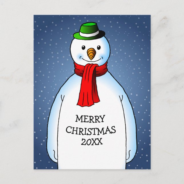 Cartes Pour Fêtes Annuelles Wondeful Snowman (Devant)
