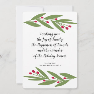 Cartes Pour Fêtes Annuelles Wonder of the Holiday Season