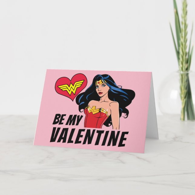Cartes Pour Fêtes Annuelles Wonder Woman | Vous êtes la Saint-Valentin merveil (Devant)