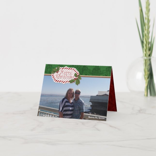 Cartes Pour Fêtes Annuelles Wonderland hiver Scène de neige Pins arbres Noël (Devant)