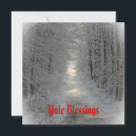 Cartes Pour Fêtes Annuelles Wonderland Yule/Winter Solstice<br><div class="desc">Un passage à travers les bois, recouvert de neige, orne ces cartes postales de Noël Yule/Winter Solstice. La clairière à travers la forêt symbolise le retour de la lumière après l'obscurité de l'hiver</div>