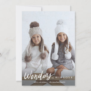 Cartes Pour Fêtes Annuelles Wonders of His Love Photo Religious Christmas