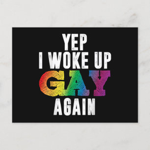 Cartes Pour Fêtes Annuelles Woo Up Gay - Fierté Rainbow Queer Gay CSD Party LG