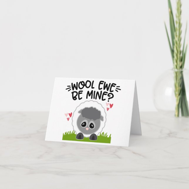 CARTES POUR FÊTES ANNUELLES WOOL EWE BE MIE (Devant)