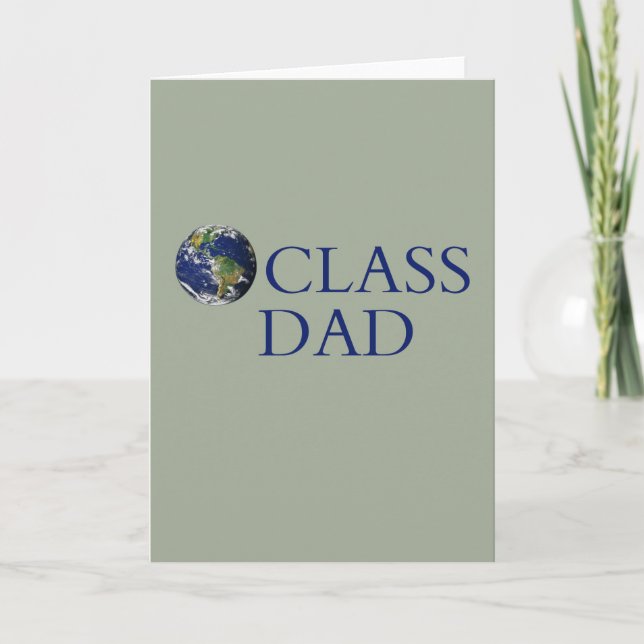 Cartes Pour Fêtes Annuelles World Class Dad (Devant)