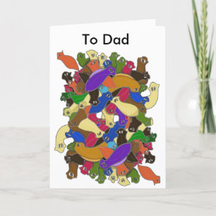 Cartes Pour Fêtes Annuelles Worms de Planarian