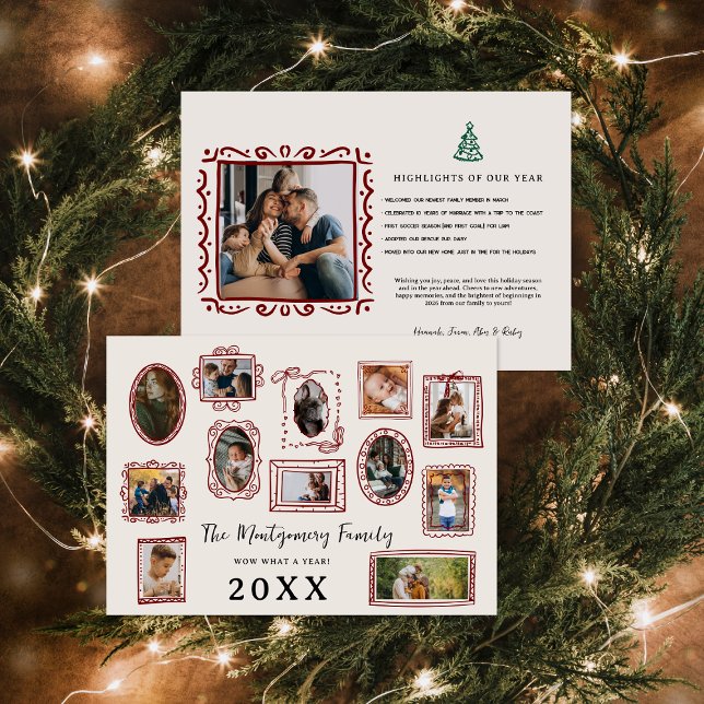 Cartes Pour Fêtes Annuelles Wow quelle année | Galerie de photos familiales Wa (Créateur téléchargé)