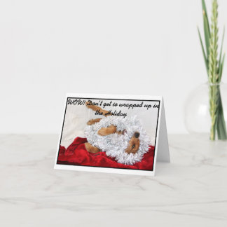 Cartes Pour Fêtes Annuelles Wrapped in the Holiday note card.