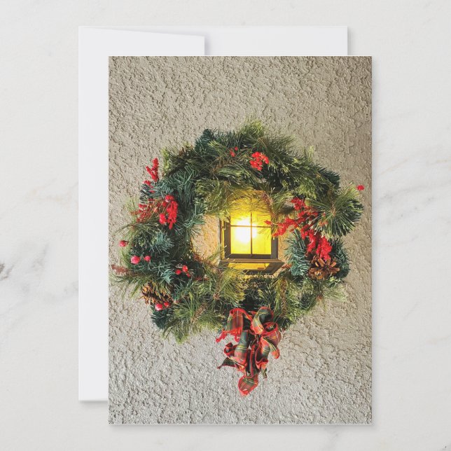 Cartes Pour Fêtes Annuelles Wreath  holiday card (Devant)