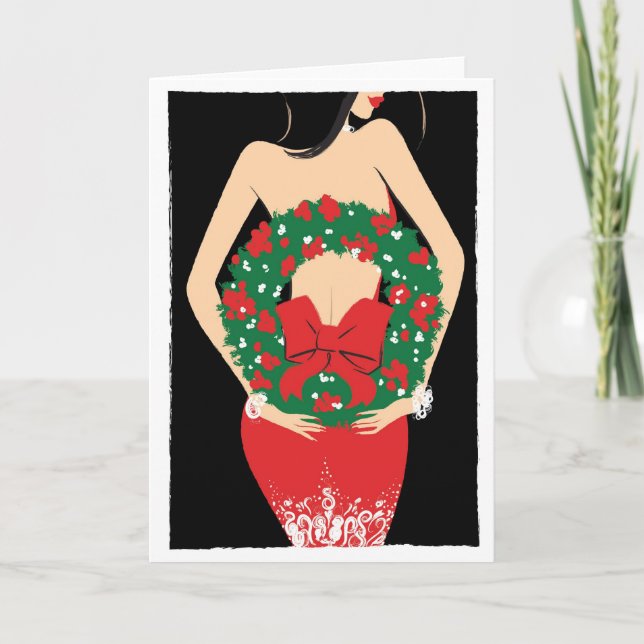 Cartes Pour Fêtes Annuelles Wreath notecard (Devant)