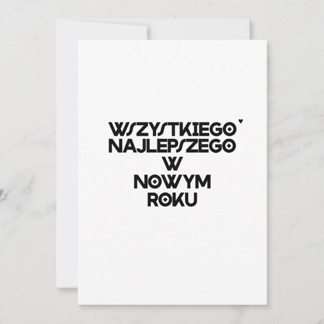 Cartes Pour Fêtes Annuelles Wszystkiego najlepszego w Nowym Roku - card (Devant)