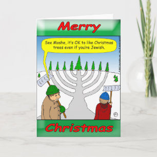 Cartes Pour Fêtes Annuelles x04 C'est amusant d'être juif à Noël.