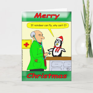 Cartes Pour Fêtes Annuelles x14 rennes peut voler dessin animé