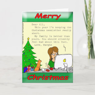 Cartes Pour Fêtes Annuelles x62 Ma famille est meilleure que la tienne...