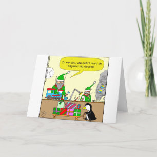 Cartes Pour Fêtes Annuelles x87 Diplôme d'ingénieur Elf dessin animé