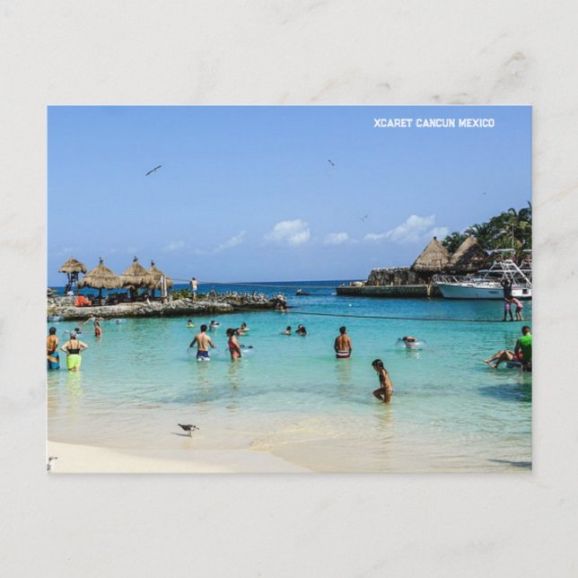 Cartes Pour Fêtes Annuelles Xcaret Cancun Mexique (Devant)