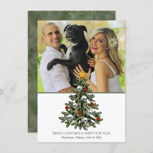 Cartes Pour Fêtes Annuelles XMAS déplaisant Un Arbre De Noël Très Gothique