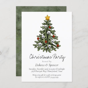 Cartes Pour Fêtes Annuelles XMAS déplaisant Un Arbre De Noël Très Gothique