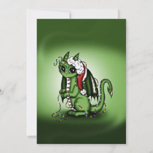 Cartes Pour Fêtes Annuelles Xmas Dragon