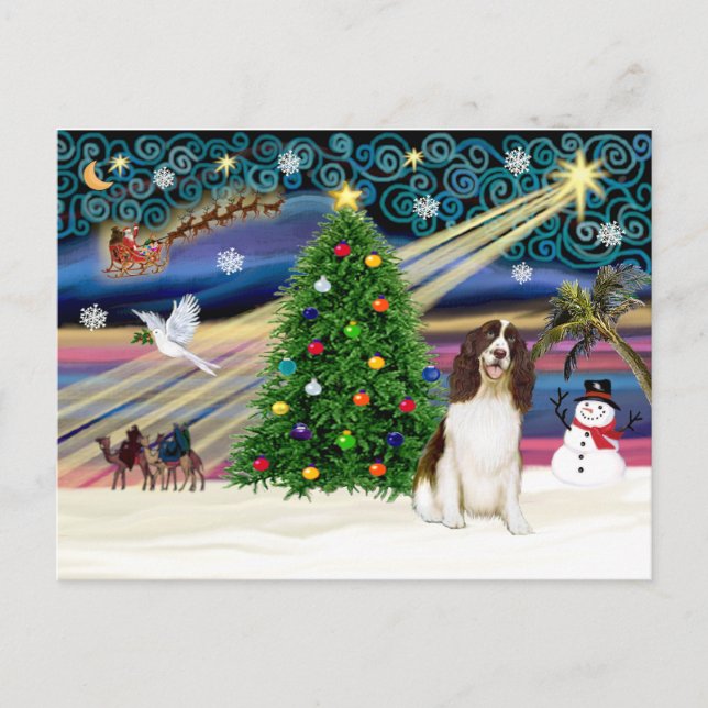 Cartes Pour Fêtes Annuelles Xmas Magic-English Springer (Devant)