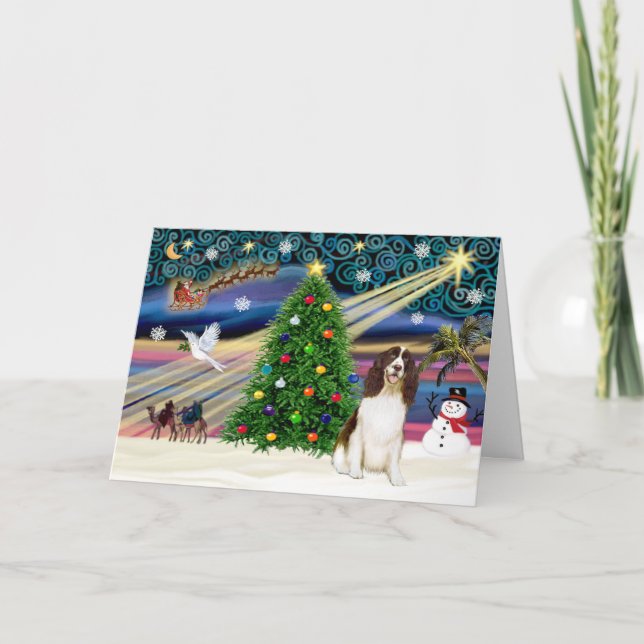 Cartes Pour Fêtes Annuelles Xmas Magic-English Springer (Devant)