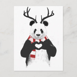 Cartes Pour Fêtes Annuelles Xmas panda