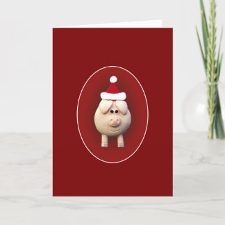 Cartes Pour Fêtes Annuelles Xmas Piggy