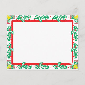 Cartes Pour Fêtes Annuelles XmasPhotoPostcard