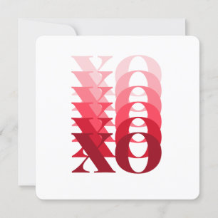 Cartes Pour Fêtes Annuelles XO amusant en rouge, Valentines