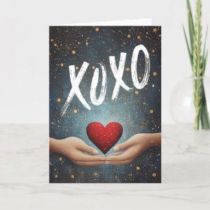 Cartes Pour Fêtes Annuelles XOXO : Un cadeau d'amour