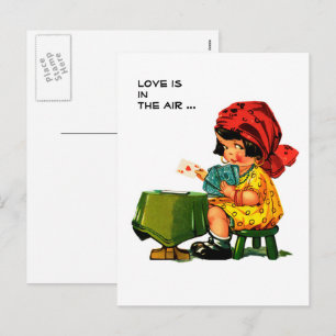 Cartes Pour Fêtes Annuelles Y'a de l'amour dans l'air . Saint Valentin d'art v