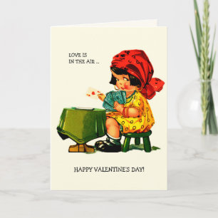 Cartes Pour Fêtes Annuelles Y'a de l'amour dans l'air . Saint Valentin d'art v
