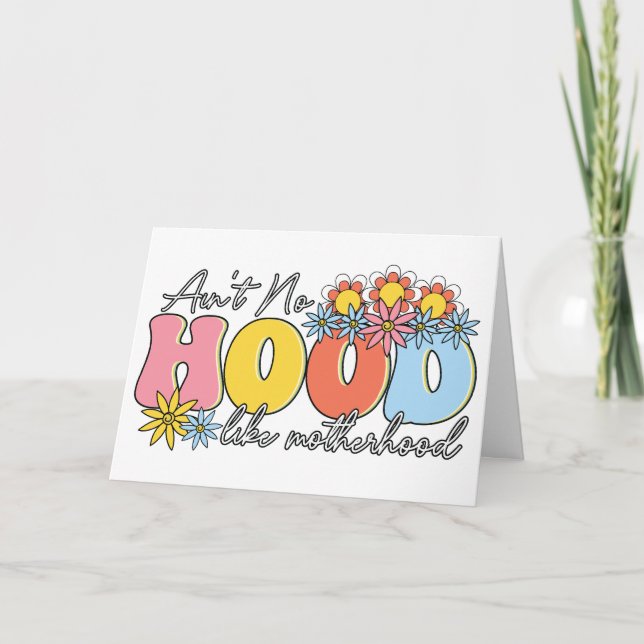 Cartes Pour Fêtes Annuelles Y'a pas de quartier comme la maternité Drôle de fê (Devant)