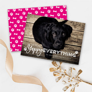 Cartes Pour Fêtes Annuelles Yappy Everything Pws Amoureux des chiens mignon Ph