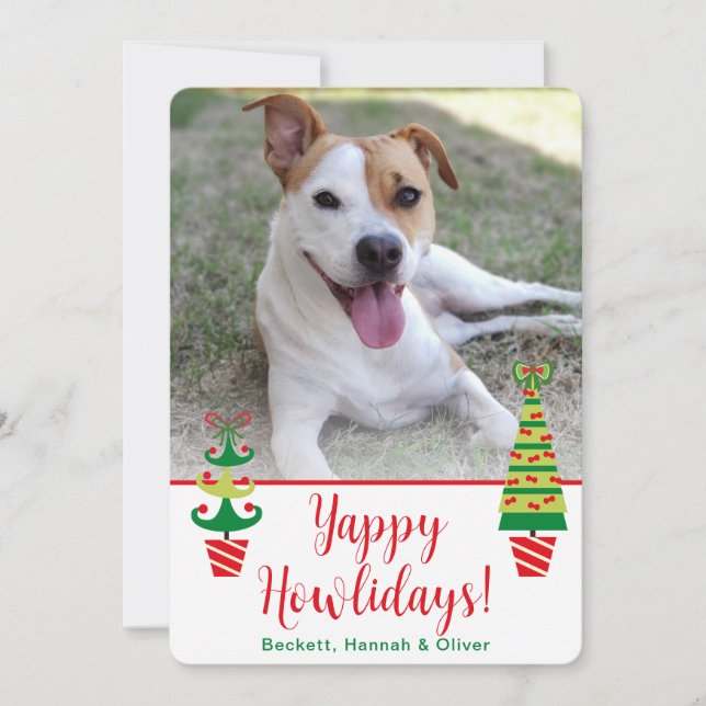Cartes Pour Fêtes Annuelles Yappy Howlidays Photo (Devant)