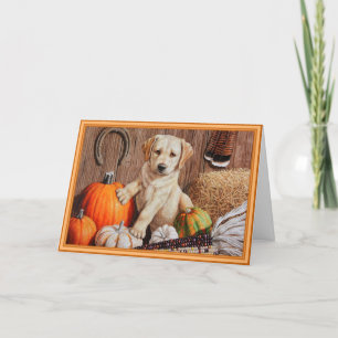 Cartes Pour Fêtes Annuelles Yellow Labrador Retriever Chien Chien Chien Citrou