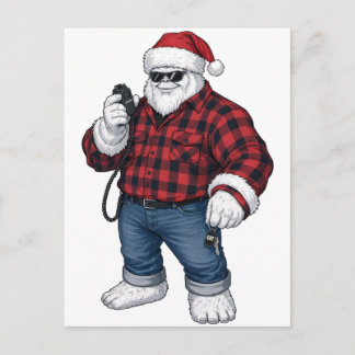 Cartes Pour Fêtes Annuelles Yeti Abominable Snowman Conducteur de Camion Routi